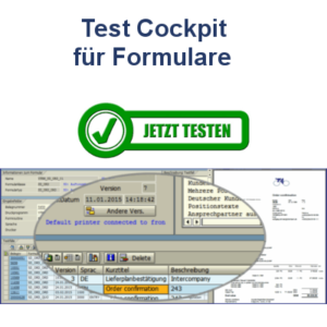 Test Cockpit für Formulare auf Basis der SAP Interactive Forms by Adobe