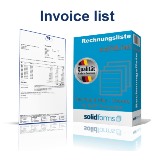 SAP form invoice list