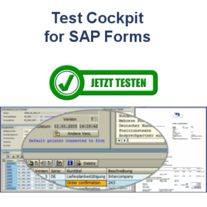 Test Cockpit for SAP forms