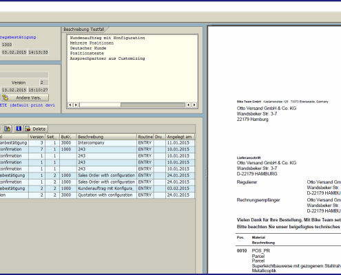 Layout des Testcockpits für PDF-basierte Druckformulare auf Basis der SAP Adobe Interactive Forms