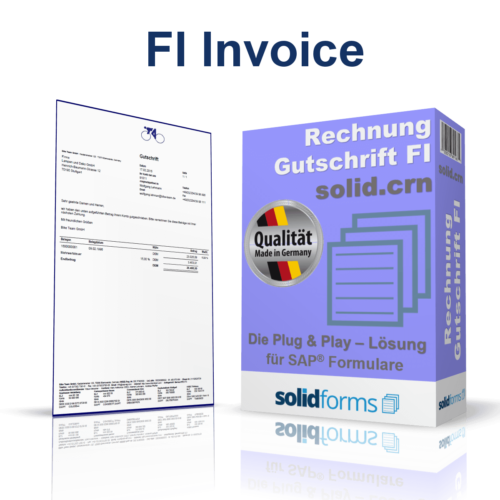 SAP form FI Invoice