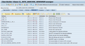 SAP Barcode Klasse CL_RSTX_BARCODE_RENDERER