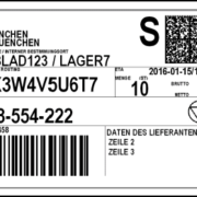 SAP form VDA Label 4902 / 4994